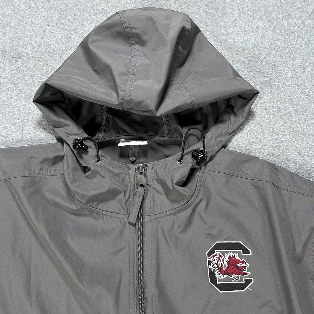 South Carolina Gamecocks Champion Windbreaker Mens S Grey Sporty Athleisure
